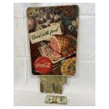Coca-Cola Vintage Cardboard Counter Adv. Sign
