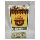 Enamel Smokey The Bear Fire Sign