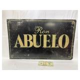 Abuelo Rum Metal Advertisement Sign