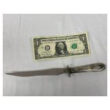 Stainless Steel Knife with Ornate Metal Handle