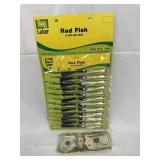Laker Full Card of Red Fish Fishing Lures