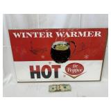 Dr Pepper 'Winter Warmer' Card Stock Advertisement