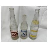 3 Vintage Collectible Soda Bottles #3