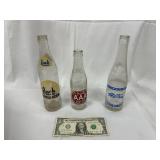 3 Vintage Collectible Soda Bottles #4