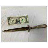Nickel-Silver Handled Dagger with Steel Blade
