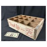 7UP Wood Bottle Crate