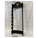 Wood Wall Mount Sword Rack #1
