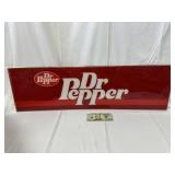 Plastic Dr Pepper Advertisement Sign