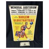 Vintage Cardstock Harlem Globetrotters Poster