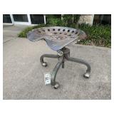 Tractor Seat Rolling Stool