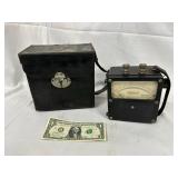 Vintage A.C. Ammeter Model 433 with Carrying Case