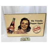 Dr.Pepper 'Friendly Pepper-Upper' Card Stock Sign