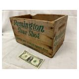 Remington Shur Shot Wooden Ammunition Crate