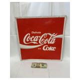 Coca-Cola Metal Advertisement Sign