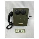 Kellogg Wall-Mounted Crank Telephone