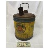 Vintage Bowder 76 Lubricants 5 Gal. Metal Oil Can
