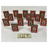 Fifteen Vintage Prince Albert Metal Tobacco Cans