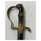 German WWII Lions Head Officer's Sword