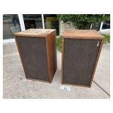 Two Vintage Utah Stereo Speakers