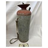 Vintage Galvanized Metal Pump Sprayer