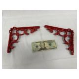 2 Cast Iron Decorative Corner / Shelf Brackets