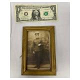 Framed Photograph of Uniformed Military Personnel