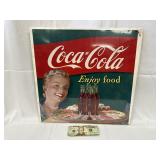 Coca-Cola Paper Advertisement Sign