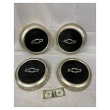 Four Chevrolet Wheel Hubcaps
