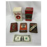 Metal Tobacco and Cigar Tins
