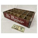 Dr. Pepper Vintage Wood Bottle Crate