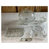 Glassware Inc. Glass Cake Plate