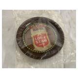 6 Vintage NOS Lone Star Beer Coasters / Ash Trays