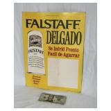 Vintage Falstaff Beer Retail Advertisement Sign