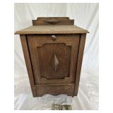 Antique Wood Bin