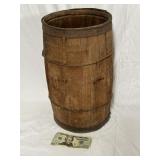 Antique Wood Nail Barrel