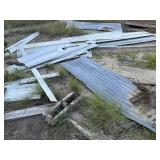 Large Lot of Galvanzied Barn Tin