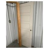 Wooden Five-Panel Interior Door with Frame
