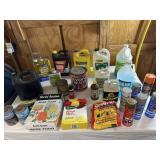 Large Lot of Chemicals, Car Fluids & More