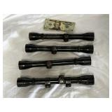 4 Rifle Scopes Including Weaver