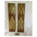 Two Stained Glass Panels
