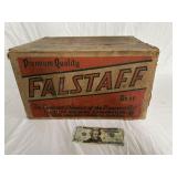 Falstaff Beer Heavy Cardboard Crate Case