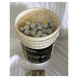 5 Gallon Bucket Of Golf Balls - About 90% Full