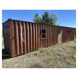 Awesome Shipping Container Hunting Cabin - 40 Ft