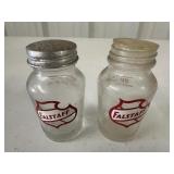 Vintage Falstaff Beer Adv. Salt & Pepper Shakers