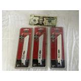 3 Packages of NEW 6' Reciprocating Saw Blades