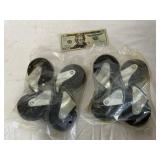 8 NEW Caster Wheels