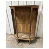 Antique Wood Curio Cabinet - No Glass