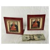 Falstaff Beer Advertisement Book Ends