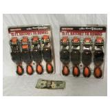 2 NEW Sets of Tie Down Straps - 8 Total Straps