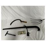 Antique Farm Item Tools - Cotton Scale & More